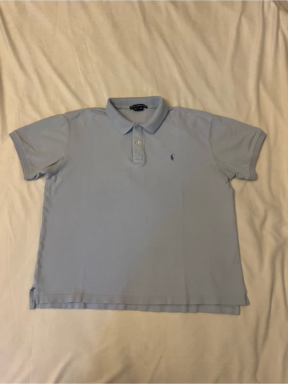 Polo by Ralph Lauren Baby Blue Short Sleeve Cotton Polo Shirt - Picture 2 of 6